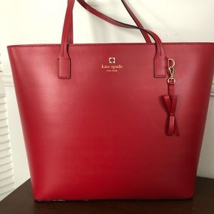 Red Kate Spade Tote Bag